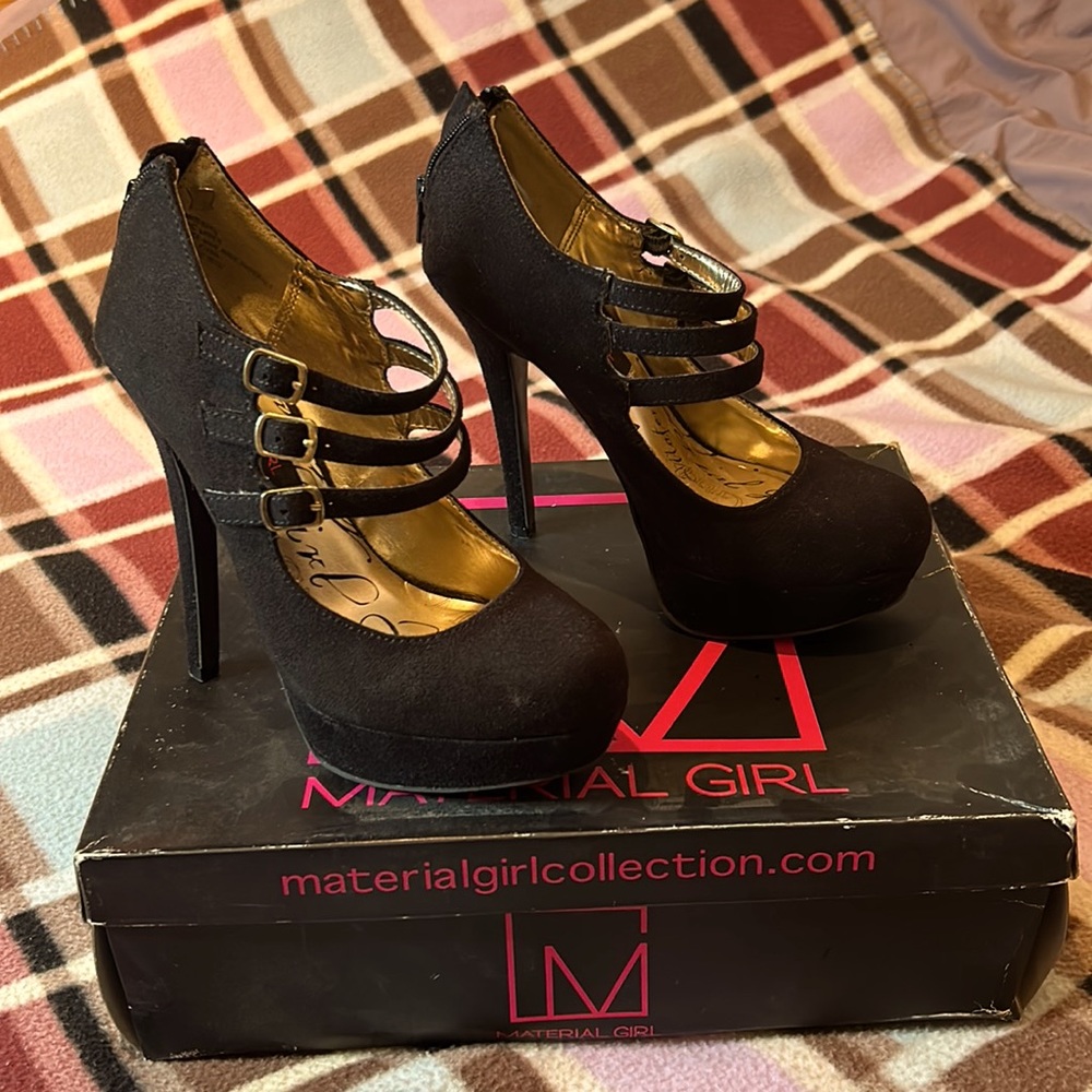 Material Girl Black Platform Heel